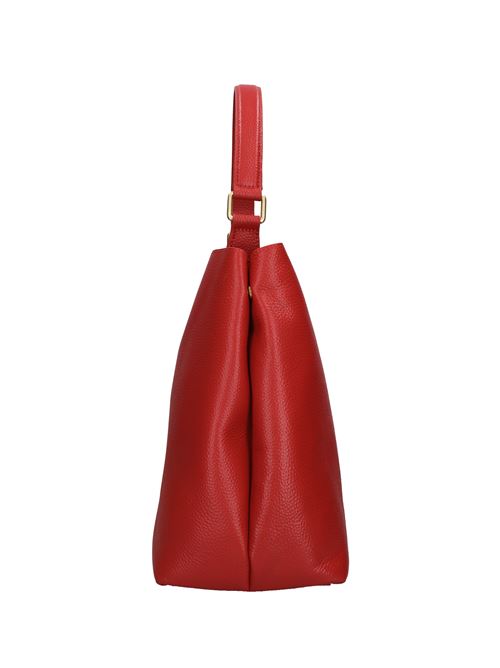 Borsa drilled logo hook in pelle LA CARRIE | 142P-DB-150-TBLROSSO